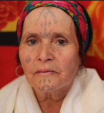 Facial Tattooing | Algerian Facial Tattoos | Image via Pinterest