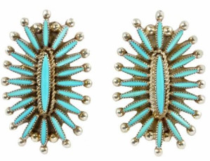 Zuni | Zuni needlepoint Earrings | Sarah Corbett