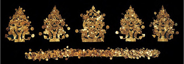Crowns | gold crown from Tillya-Tepe in Bactria | Photo Musee Guimet