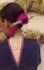 Li Hairpins |Li Minortiy Woman wearing a placket hair ornament | Photo Gina Hellweger